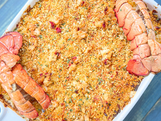 Panko Crust Lobster Mac and Cheese